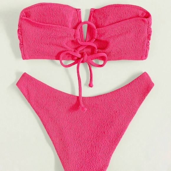 Ruffle Tube Cheeky Bikini Swim Beach - Picture 6 of 9